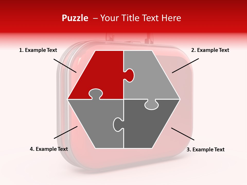 Pain Briefcase Suitcase PowerPoint Template