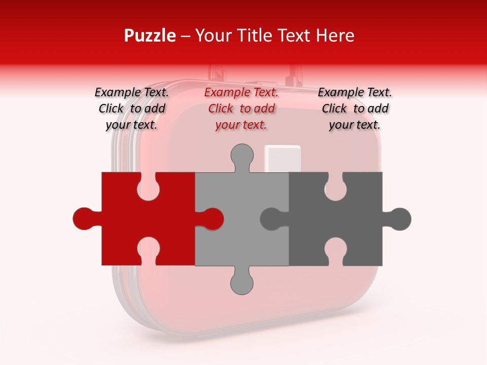 Pain Briefcase Suitcase PowerPoint Template