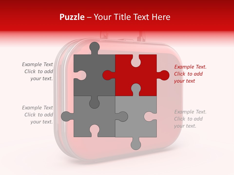 Pain Briefcase Suitcase PowerPoint Template