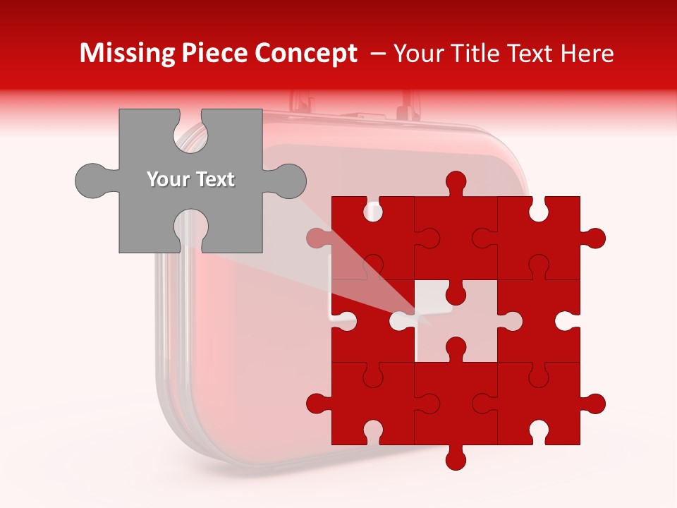 Pain Briefcase Suitcase PowerPoint Template