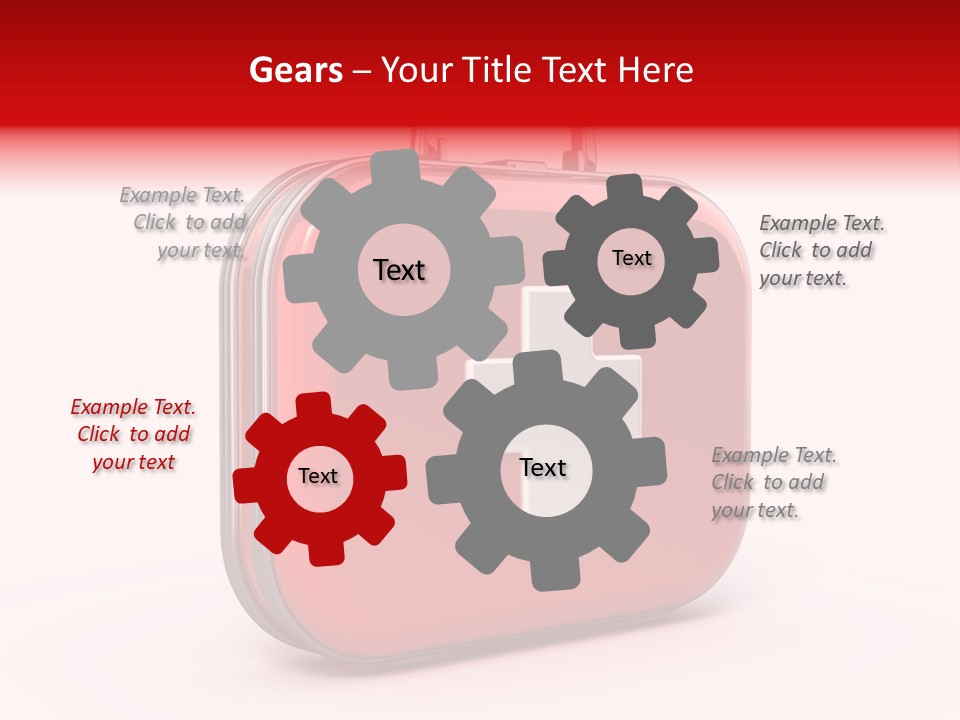 Pain Briefcase Suitcase PowerPoint Template