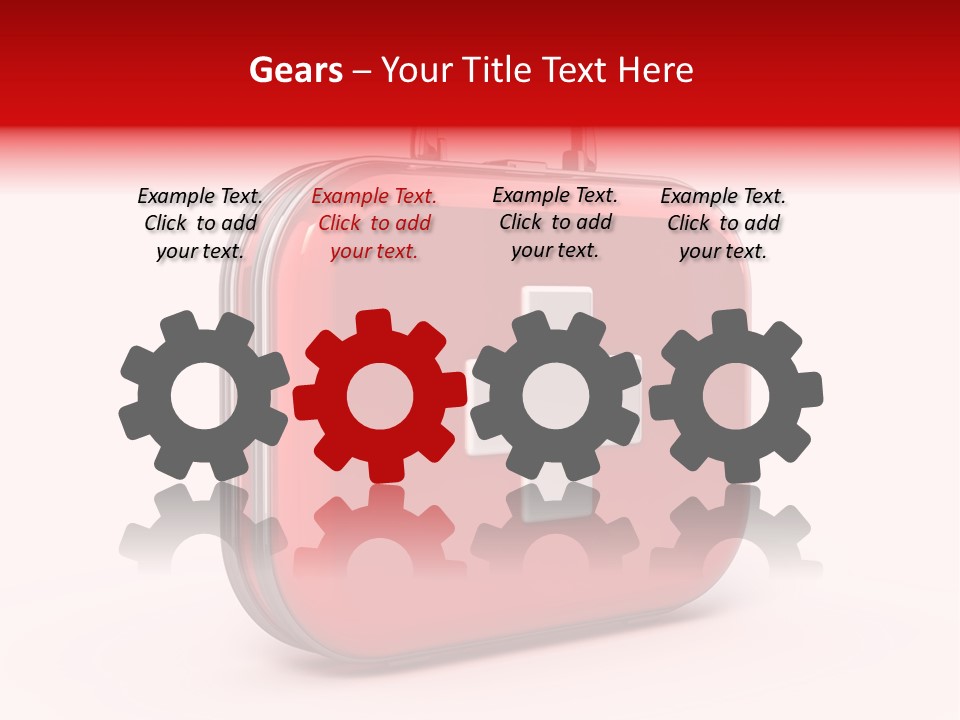 Pain Briefcase Suitcase PowerPoint Template