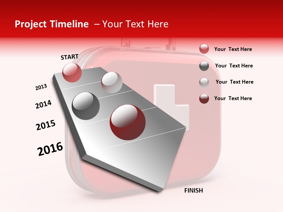 Pain Briefcase Suitcase PowerPoint Template