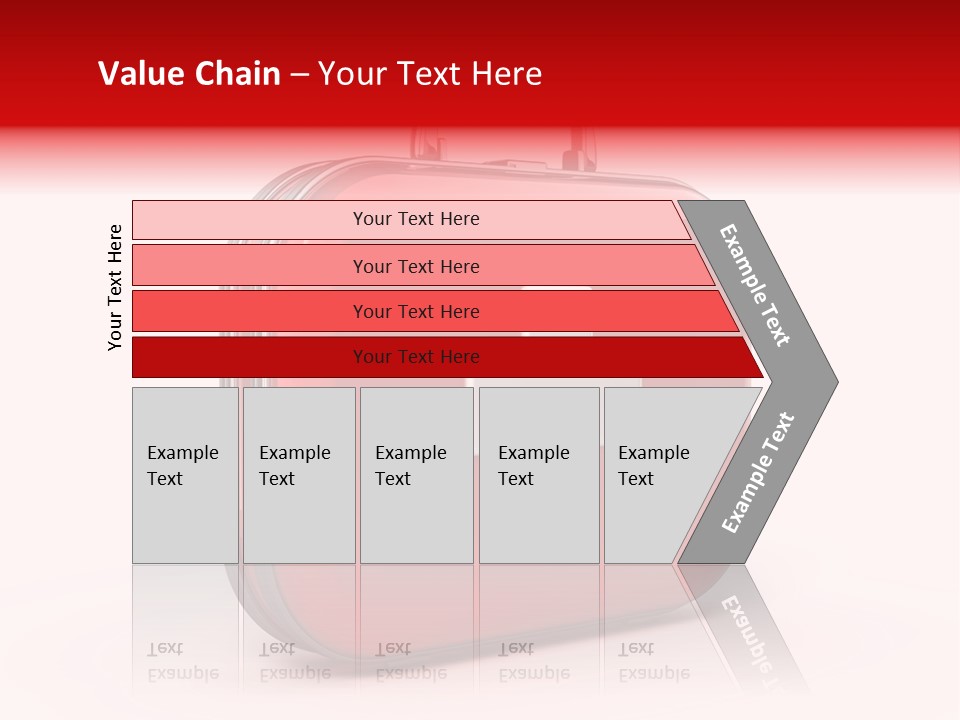 Pain Briefcase Suitcase PowerPoint Template