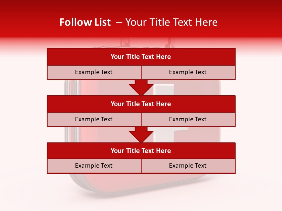 Pain Briefcase Suitcase PowerPoint Template