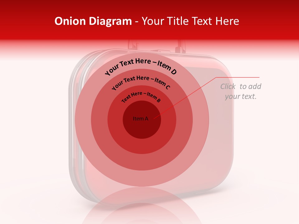 Pain Briefcase Suitcase PowerPoint Template