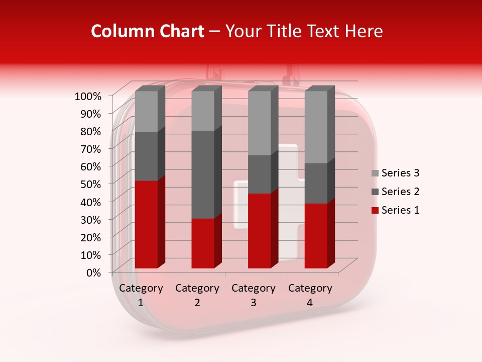 Pain Briefcase Suitcase PowerPoint Template