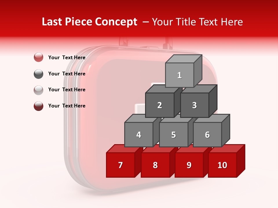 Pain Briefcase Suitcase PowerPoint Template