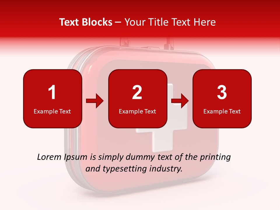 Pain Briefcase Suitcase PowerPoint Template