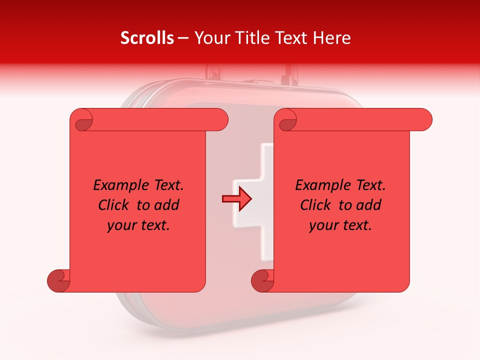 Pain Briefcase Suitcase PowerPoint Template