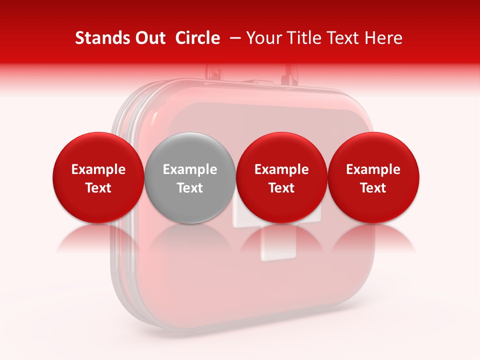 Pain Briefcase Suitcase PowerPoint Template