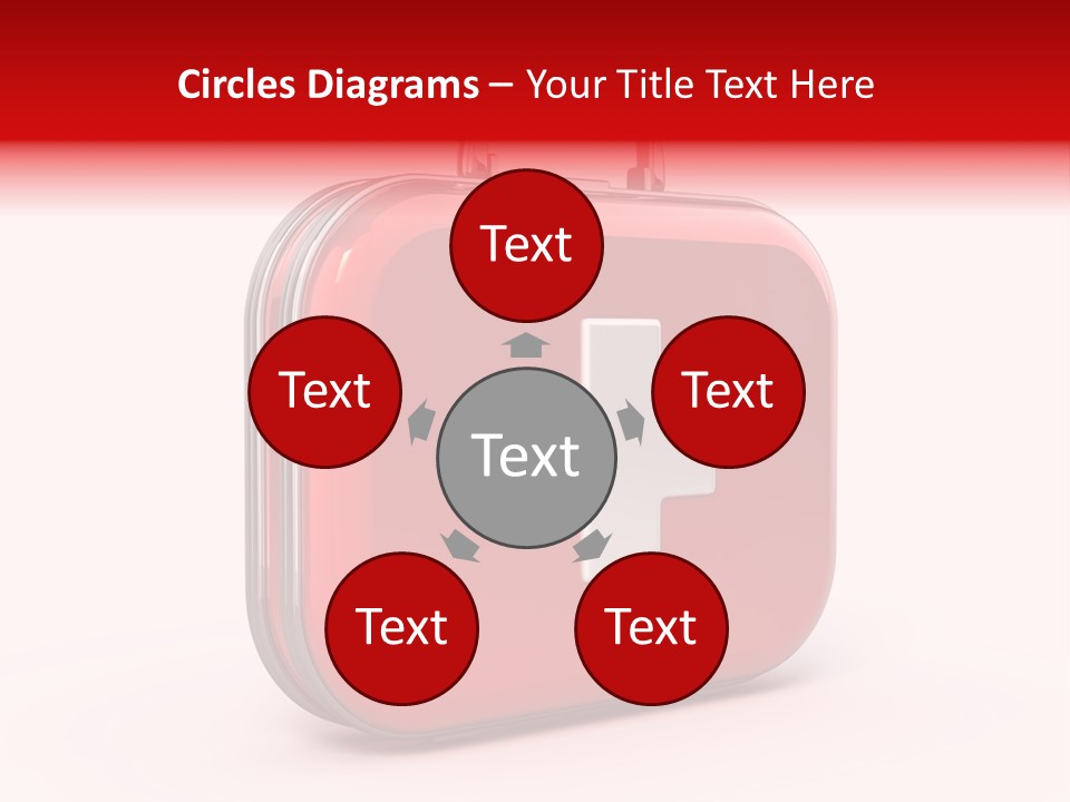 Pain Briefcase Suitcase PowerPoint Template