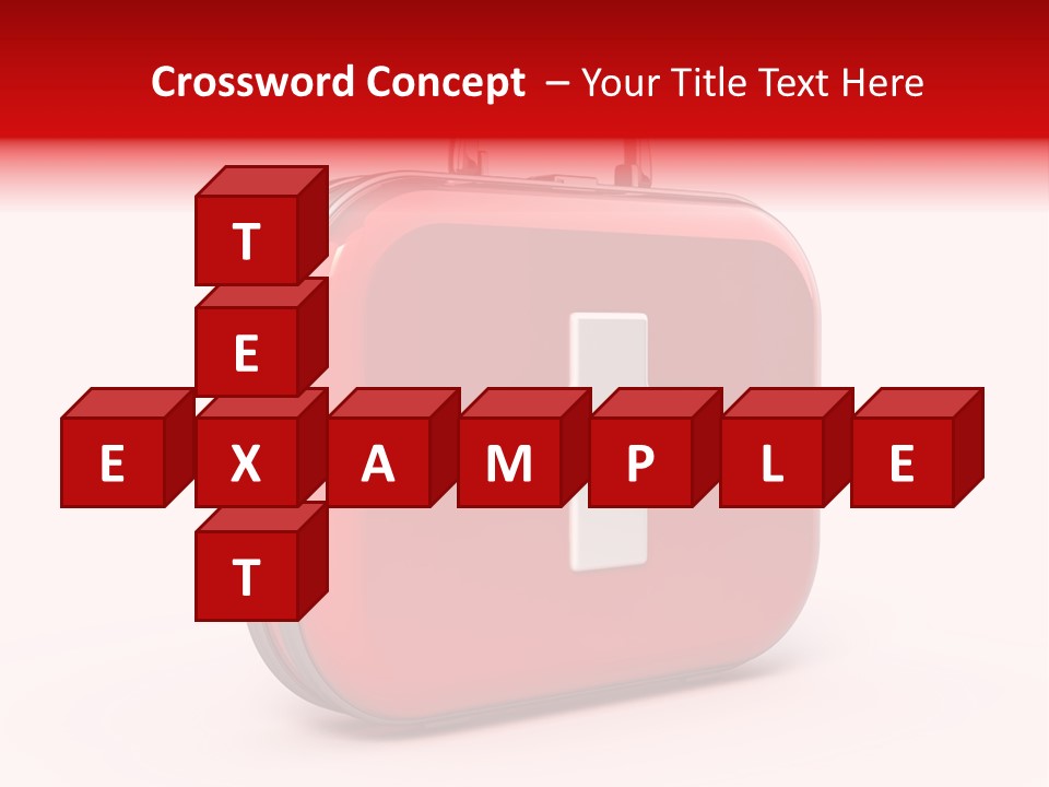 Pain Briefcase Suitcase PowerPoint Template