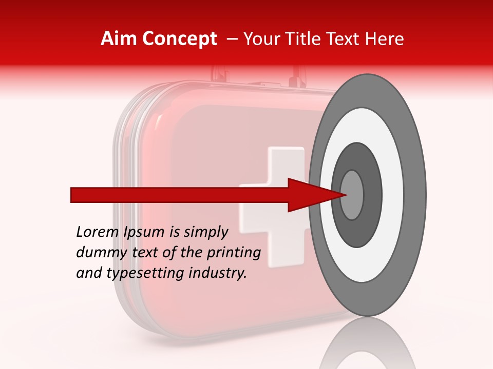 Pain Briefcase Suitcase PowerPoint Template