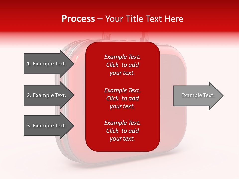 Pain Briefcase Suitcase PowerPoint Template