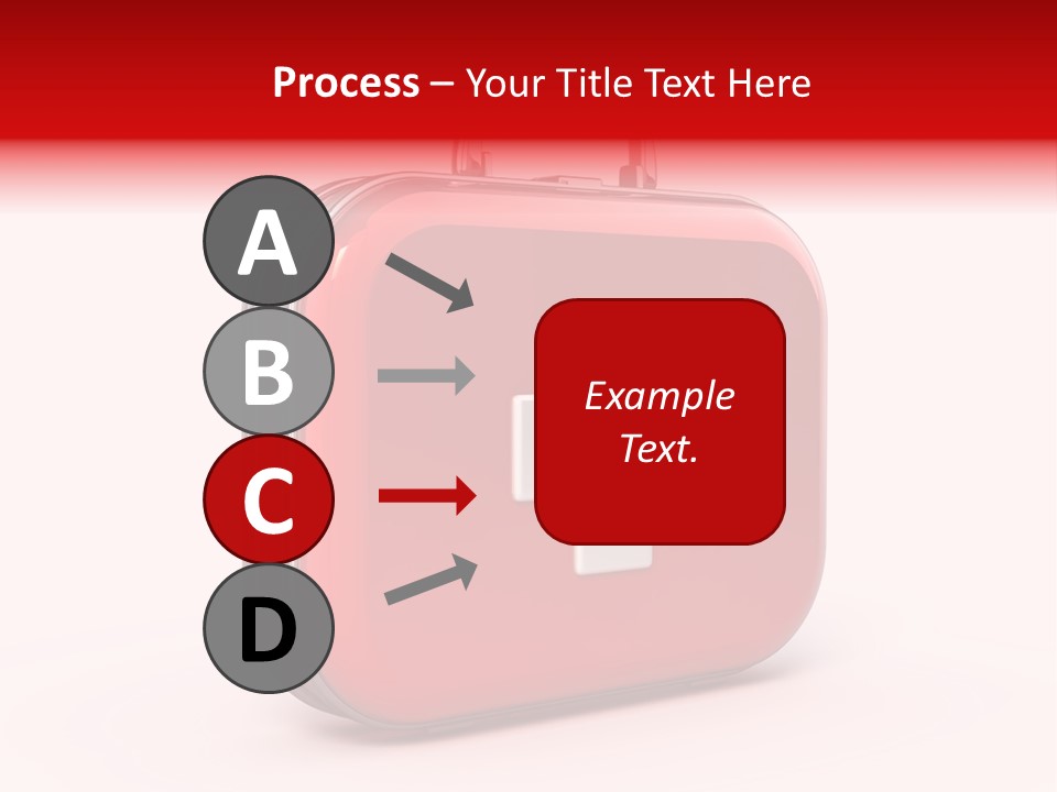 Pain Briefcase Suitcase PowerPoint Template