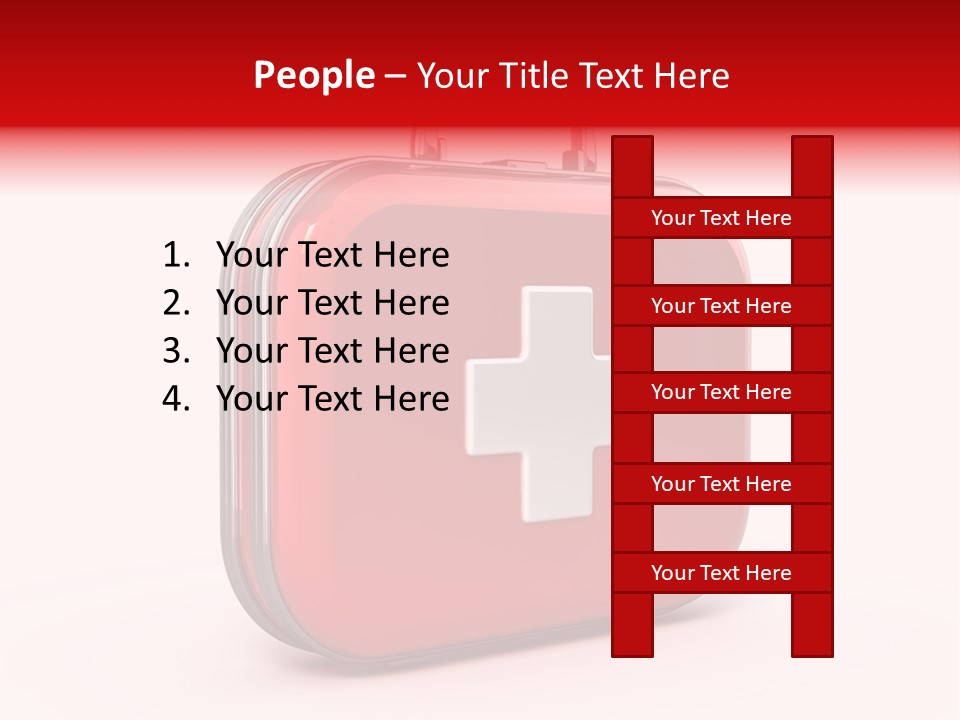 Pain Briefcase Suitcase PowerPoint Template