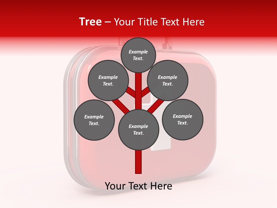 Pain Briefcase Suitcase PowerPoint Template