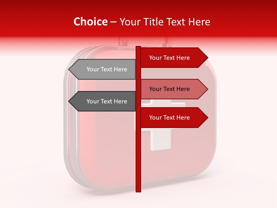 Pain Briefcase Suitcase PowerPoint Template