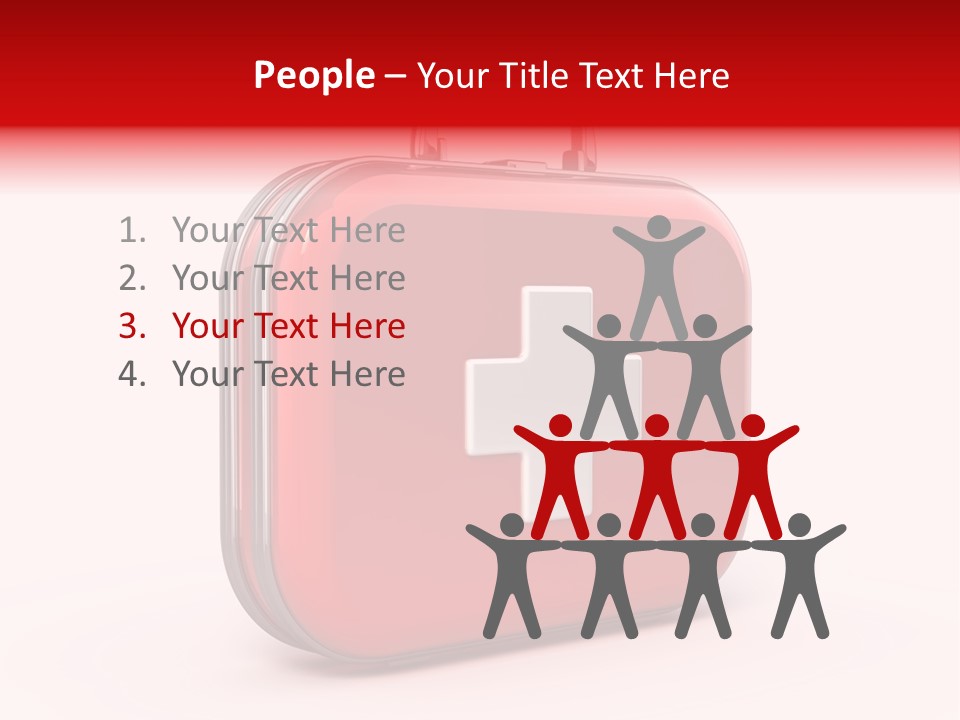 Pain Briefcase Suitcase PowerPoint Template