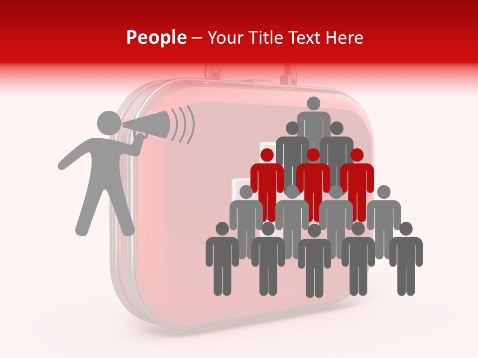 Pain Briefcase Suitcase PowerPoint Template