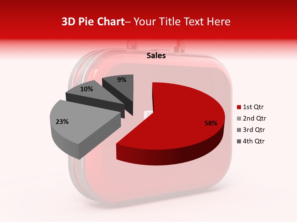 Pain Briefcase Suitcase PowerPoint Template