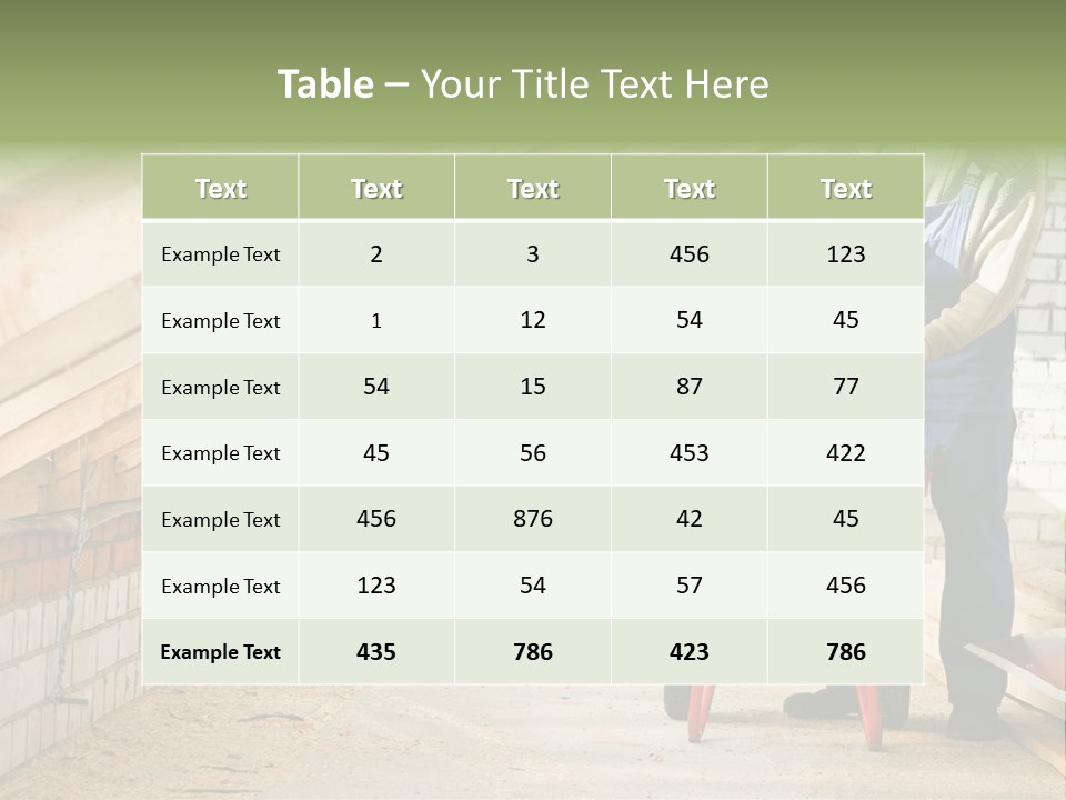 Site Construction Load PowerPoint Template