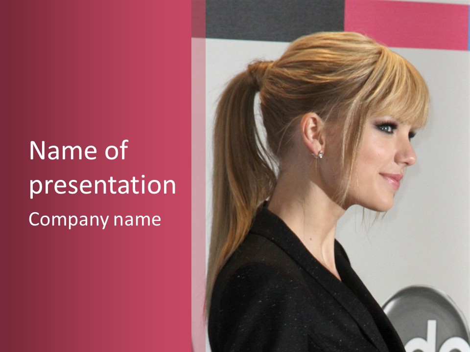 Taylor Swift Singer Actress PowerPoint Template