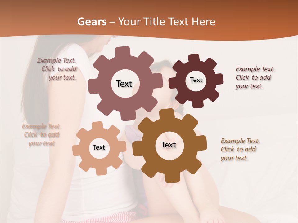 Couple Mother Speak PowerPoint Template