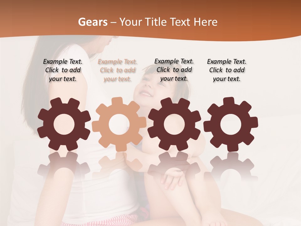 Couple Mother Speak PowerPoint Template