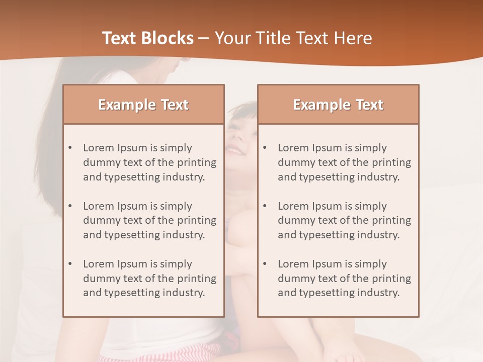 Couple Mother Speak PowerPoint Template