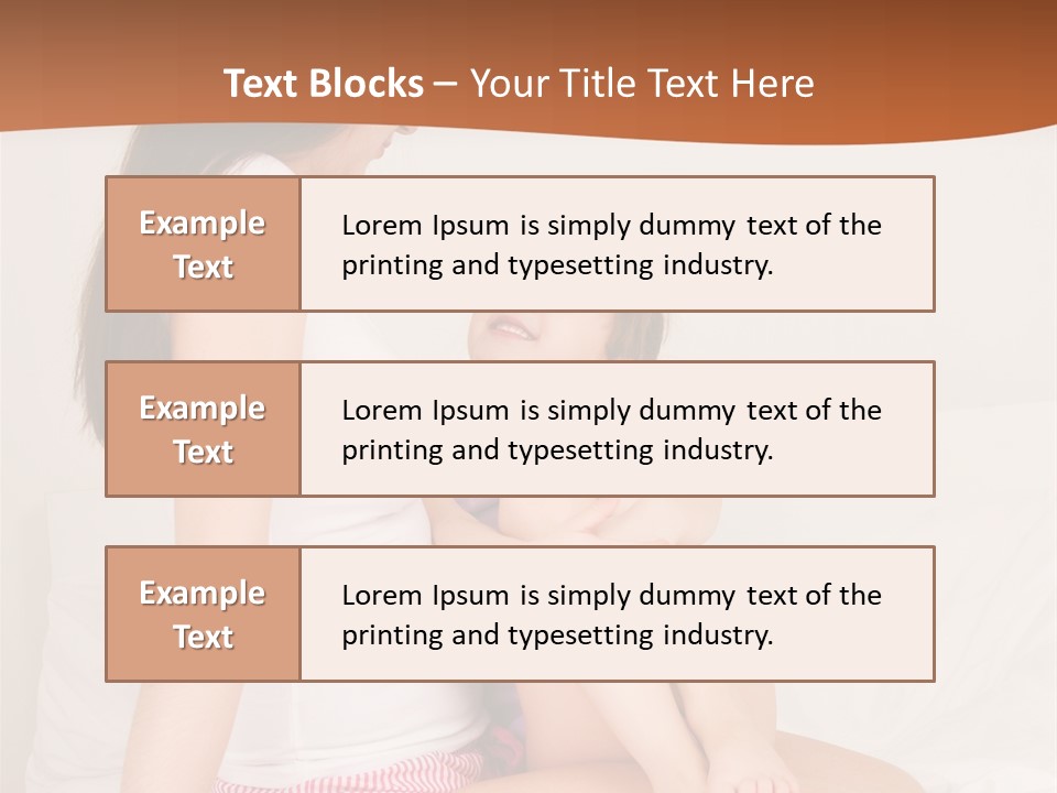 Couple Mother Speak PowerPoint Template