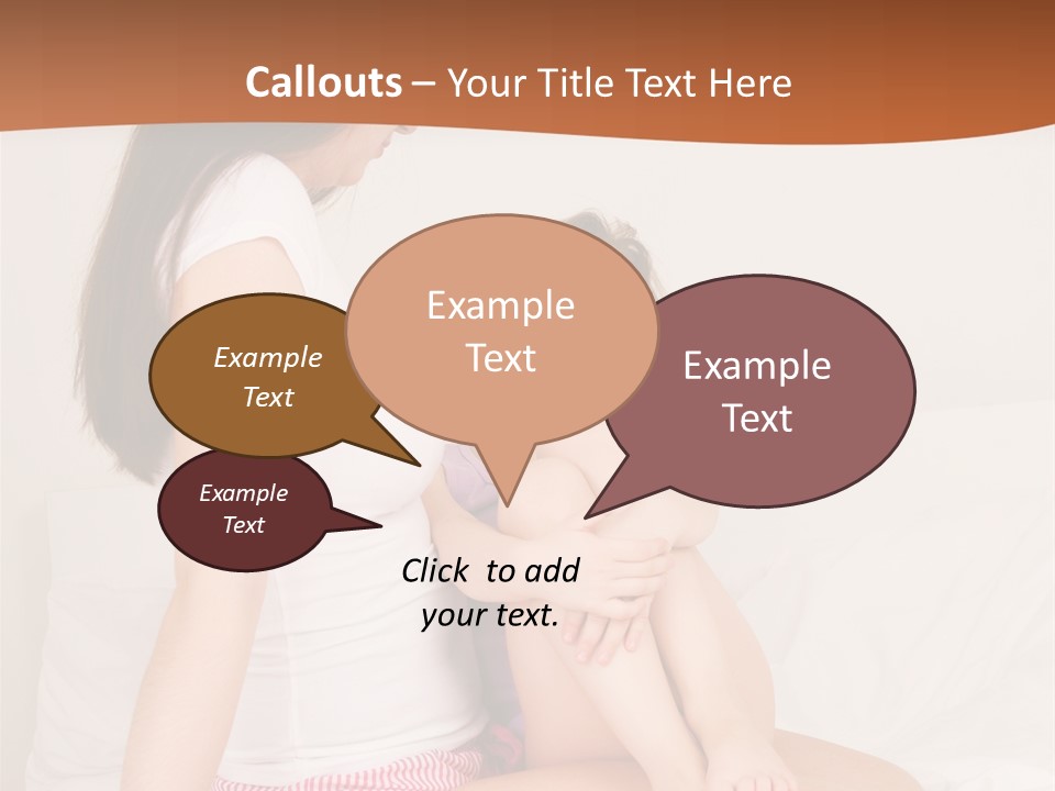 Couple Mother Speak PowerPoint Template