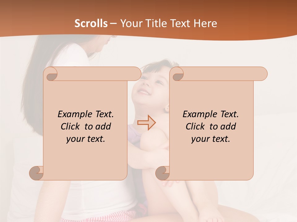 Couple Mother Speak PowerPoint Template