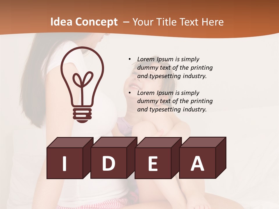 Couple Mother Speak PowerPoint Template