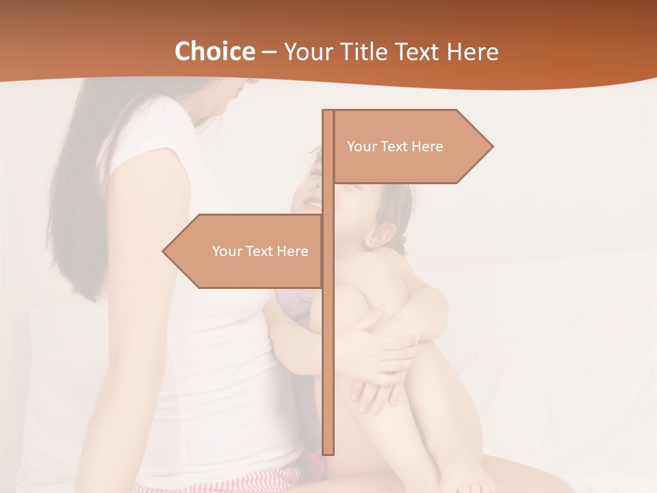 Couple Mother Speak PowerPoint Template