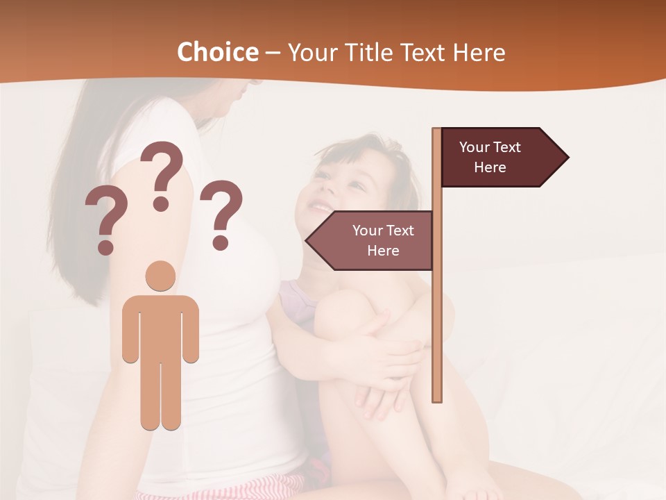 Couple Mother Speak PowerPoint Template