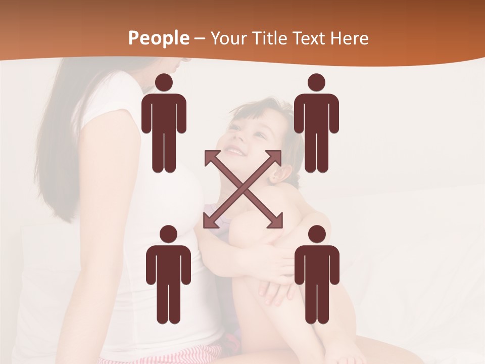 Couple Mother Speak PowerPoint Template