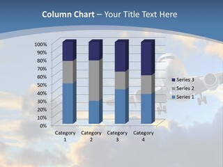 Background Plane Gold PowerPoint Template