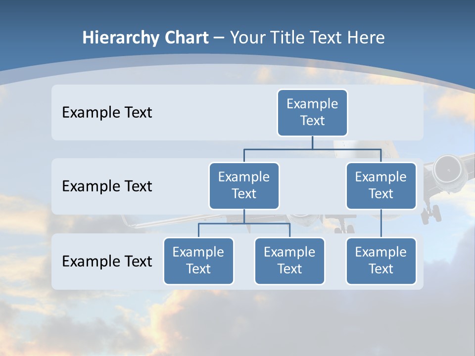 Background Plane Gold PowerPoint Template