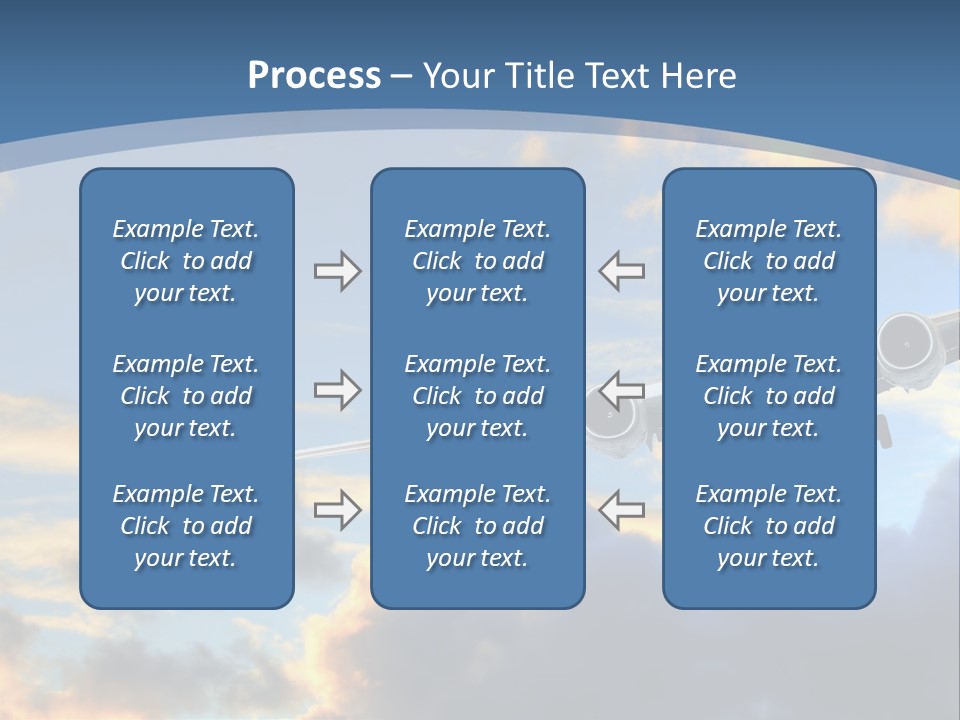 Background Plane Gold PowerPoint Template