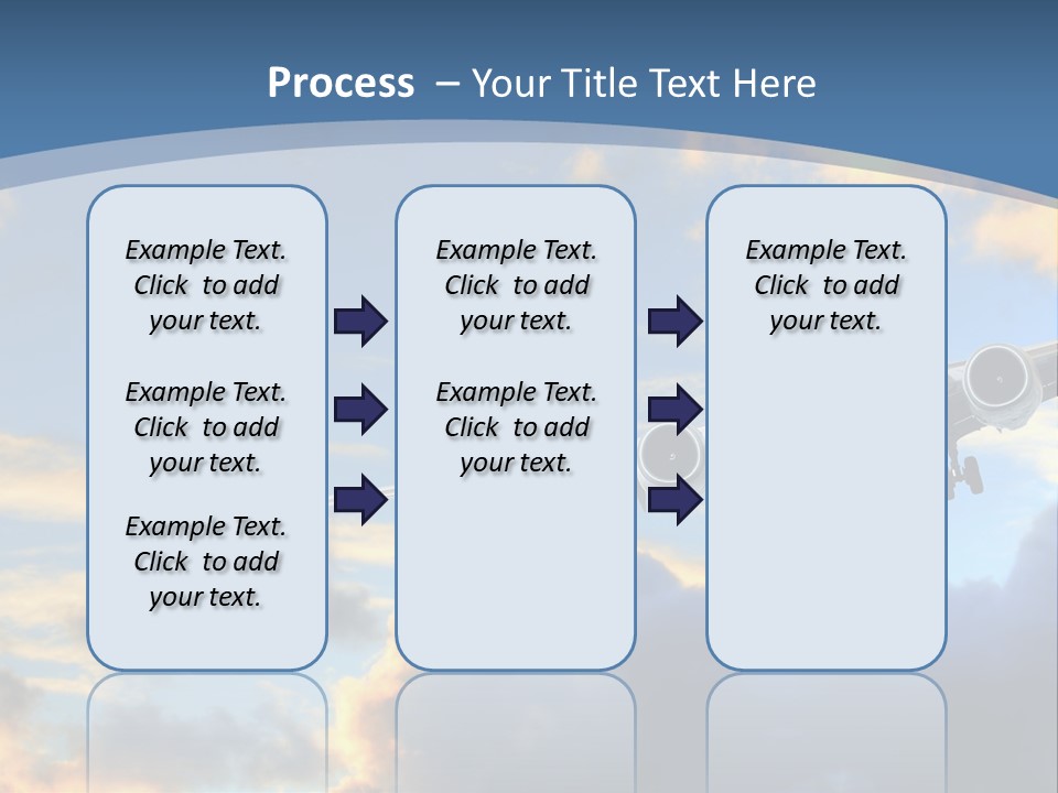 Background Plane Gold PowerPoint Template