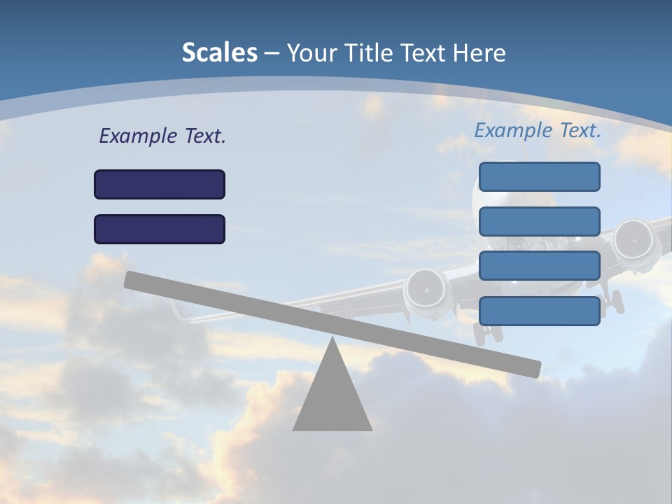 Background Plane Gold PowerPoint Template