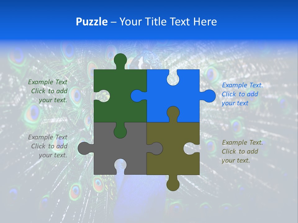 Male Vibrant Closeup PowerPoint Template