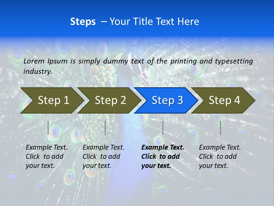 Male Vibrant Closeup PowerPoint Template