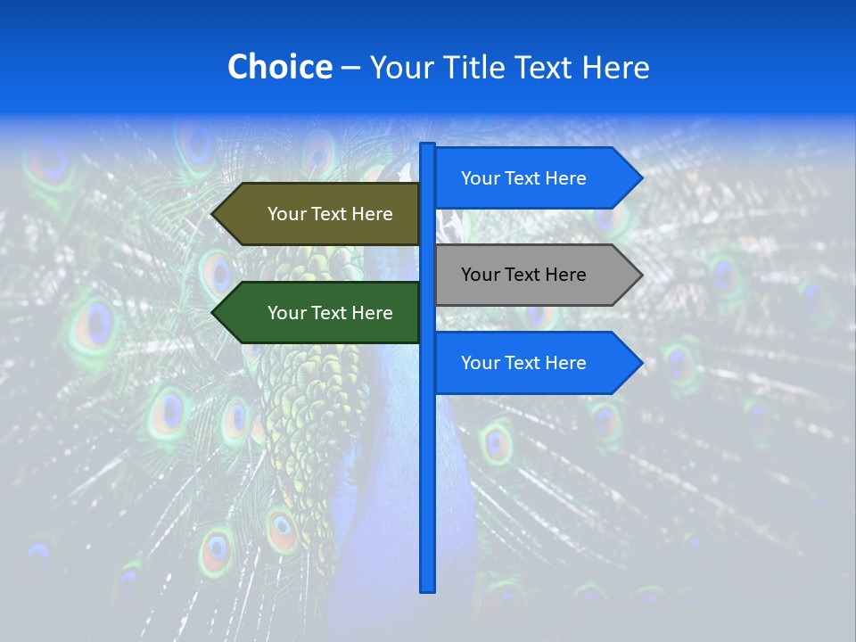 Male Vibrant Closeup PowerPoint Template