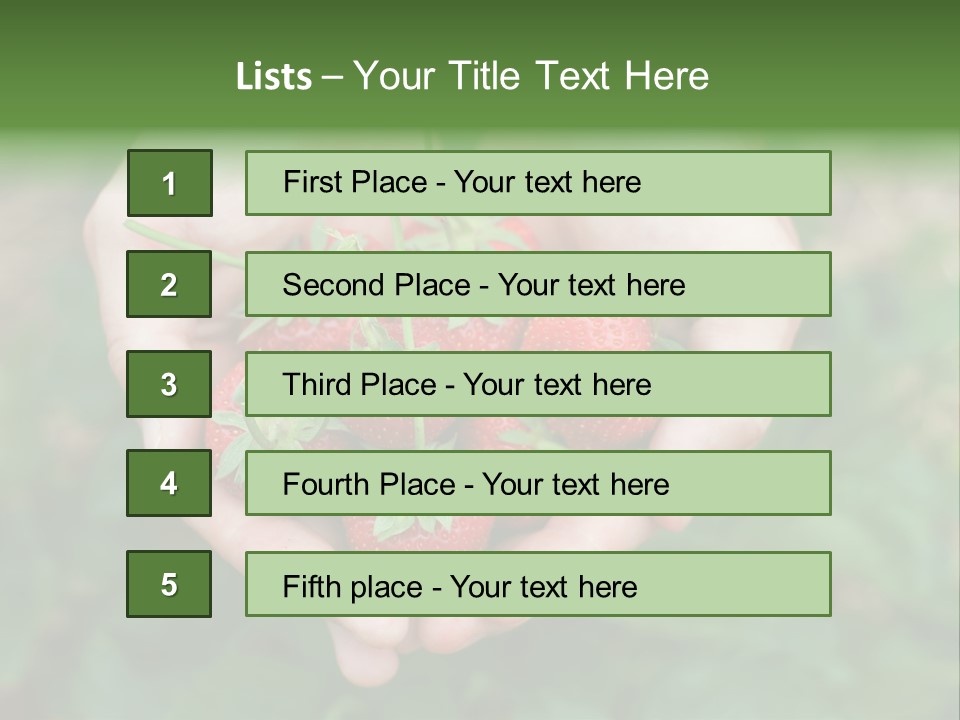 Growth Monoculture Fruit PowerPoint Template