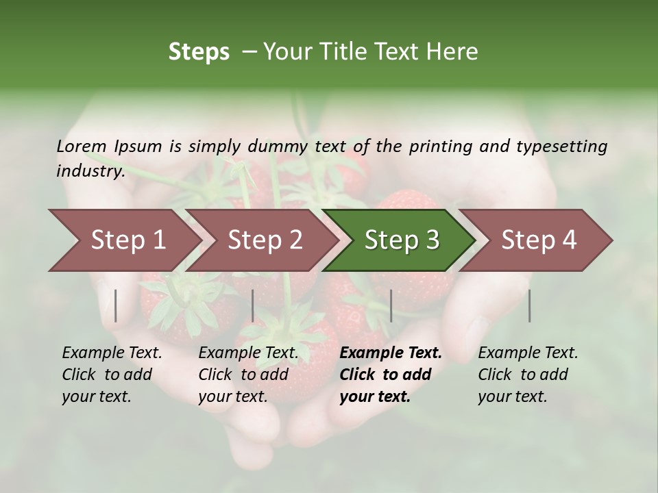 Growth Monoculture Fruit PowerPoint Template