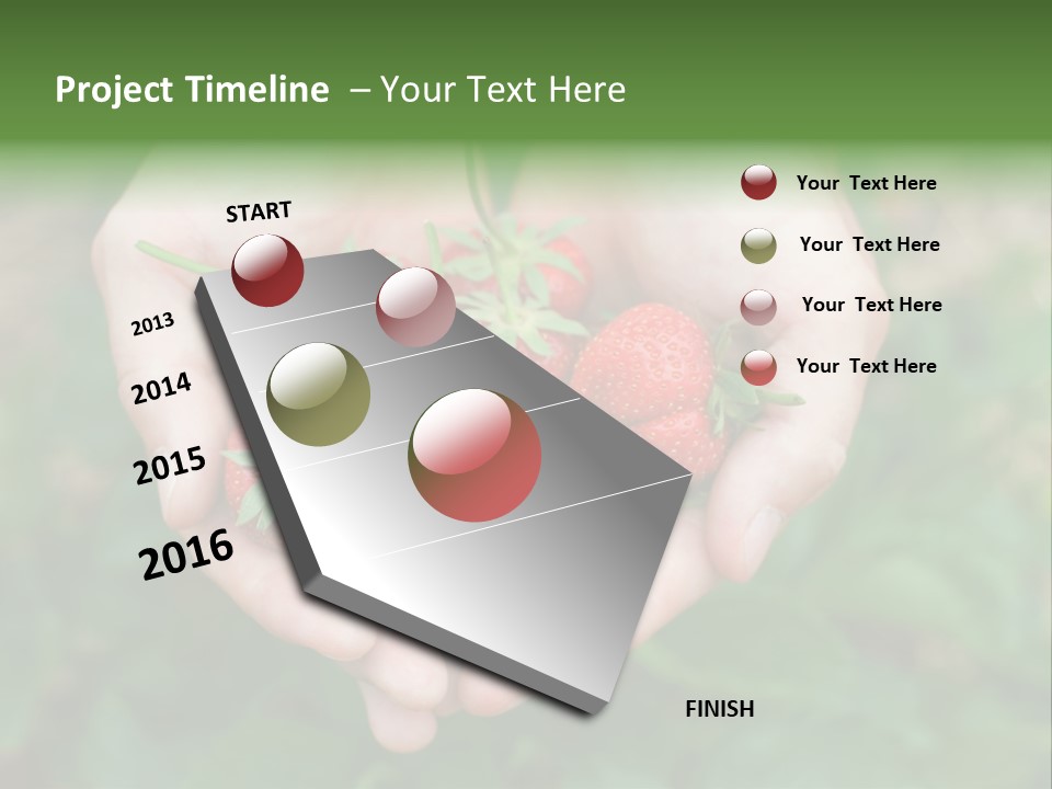 Growth Monoculture Fruit PowerPoint Template