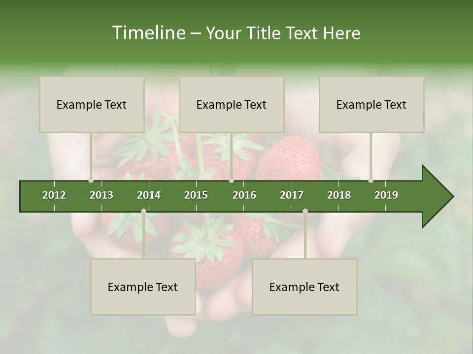 Growth Monoculture Fruit PowerPoint Template